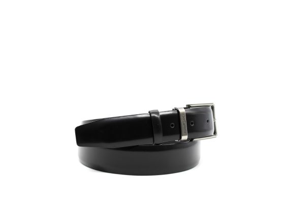 Ανδρική Δερμάτινη Ζώνη Μαύρη Guy Laroche GL318-BLACK