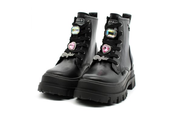 Γυναικεία Aspha RLD Ice Μποτάκια Μαύρα Buffalo BUF1622507-BLACK